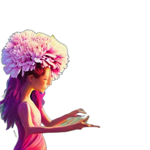 hat, crown, flower, dress transparent PNG cut-out