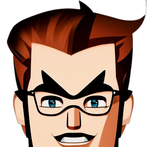 face, staff, cartoon, comic book art transparent PNG cut-out