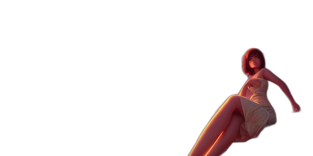 staff, sword, dress, weapon, 3d render, concept art, anime, comic book art transparent PNG cut-out