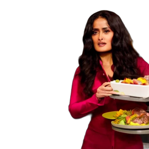 food, salma, hayek, modeling, cooking, show, kitchen, next transparent PNG cut-out