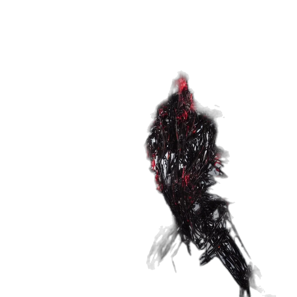 creature, mask, dragon, hair, concept art, pixel art, fantasy art, 3d render transparent PNG cut-out