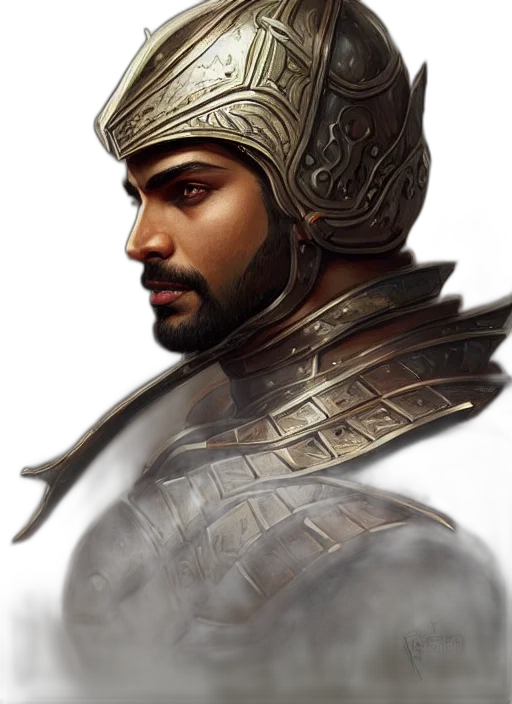 sword, face, crown, fantasy art transparent PNG cut-out