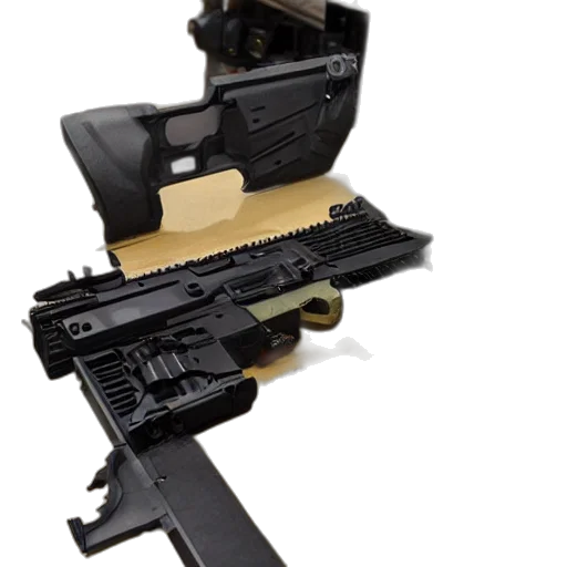 weapon, 3d render, concept art, assault transparent PNG cut-out
