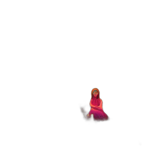 dress, creature, robot, hair transparent PNG cut-out