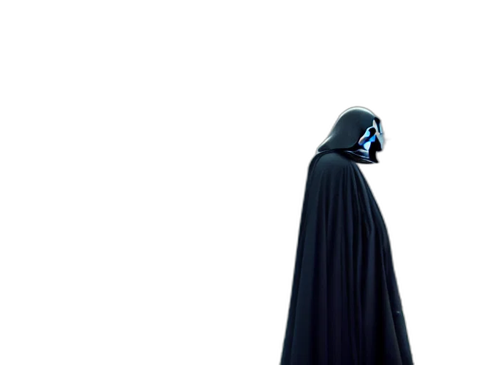 mask, jacket, staff, robot transparent PNG cut-out