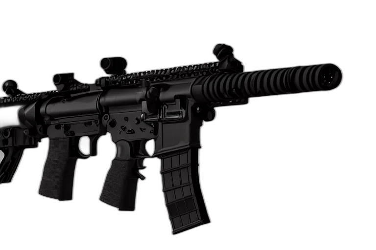 weapon, 3d render, rifle, made, gucci, escape, tarkov, hyper transparent PNG cut-out