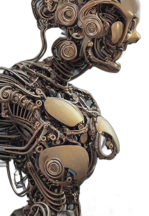robot, jewelry, mask, crown transparent PNG cut-out