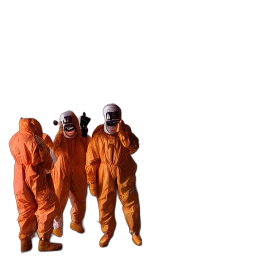 jacket, mask, staff, creature, concept art, 3d render, outer space, wide transparent PNG cut-out