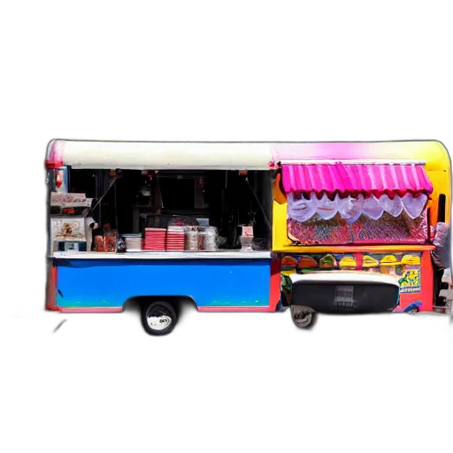 food, staff, 3d render, concept art, photorealistic, taco, truck transparent PNG cut-out