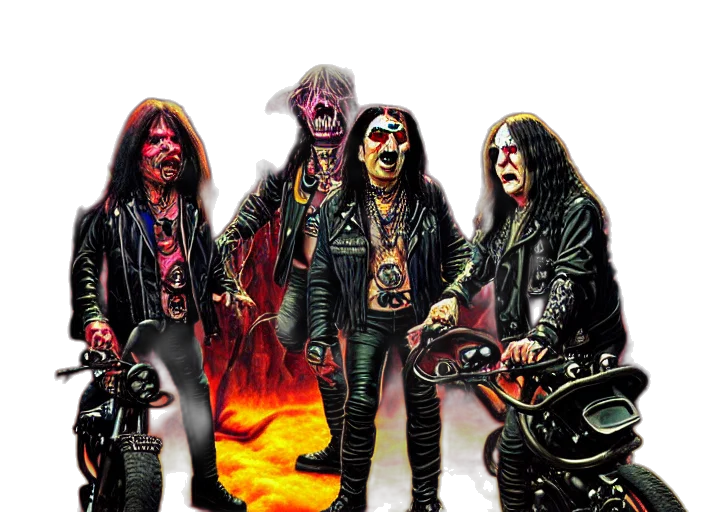 jacket, concept art, fire, black, sabbath, apocalyptic, demonic, orc transparent PNG cut-out