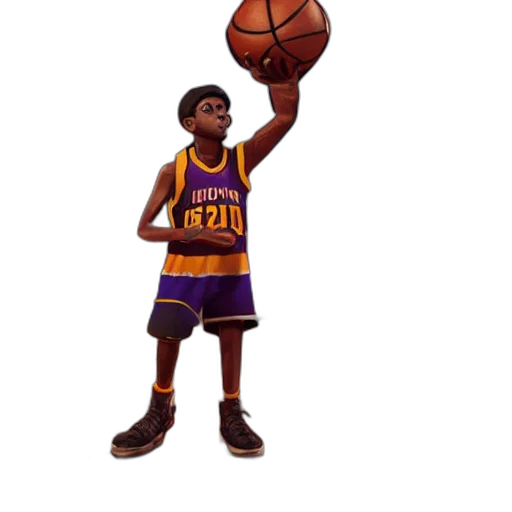concept art, 3d render, pixel art, photorealistic, steve, curry, basketball, player transparent PNG cut-out