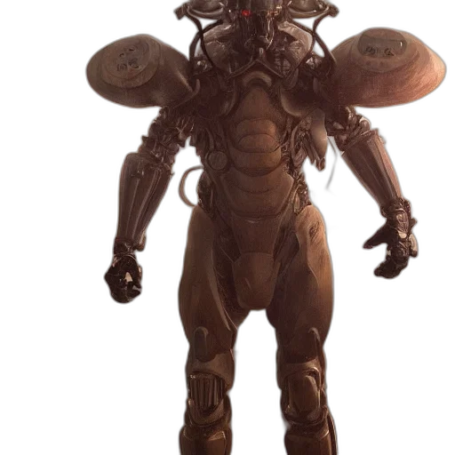 creature, robot, staff, mask transparent PNG cut-out