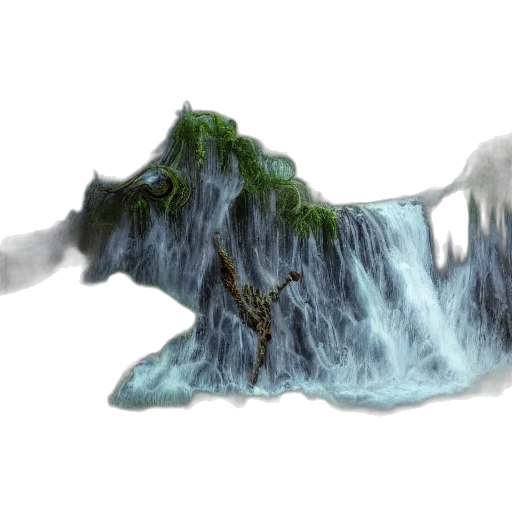dragon, hair, creature, animal, concept art, 3d render, fantasy art, photorealistic transparent PNG cut-out