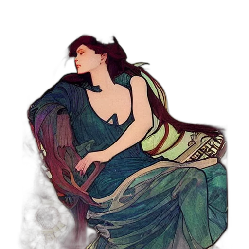 dress, jewelry, fantasy art, watercolor, concept art, pixel art, fire, underwater transparent PNG cut-out