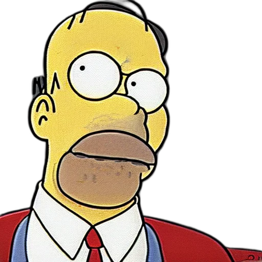 face, cartoon, realistic, homer, simpson transparent PNG cut-out