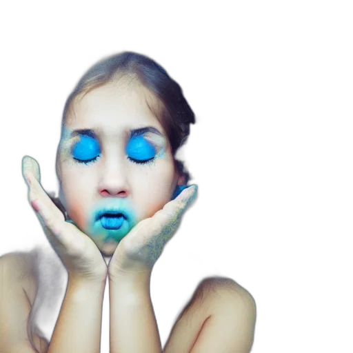 face, mask, jewelry, photorealistic transparent PNG cut-out