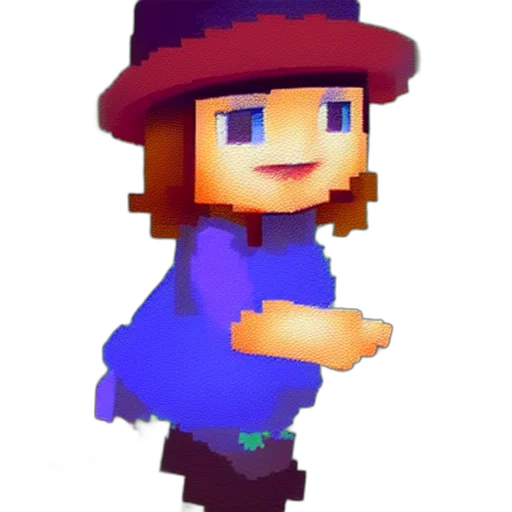 hat, staff, dress, robot transparent PNG cut-out
