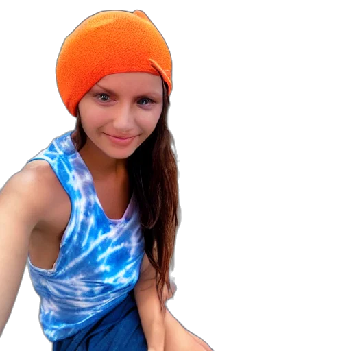 hat, dress, face, creature transparent PNG cut-out