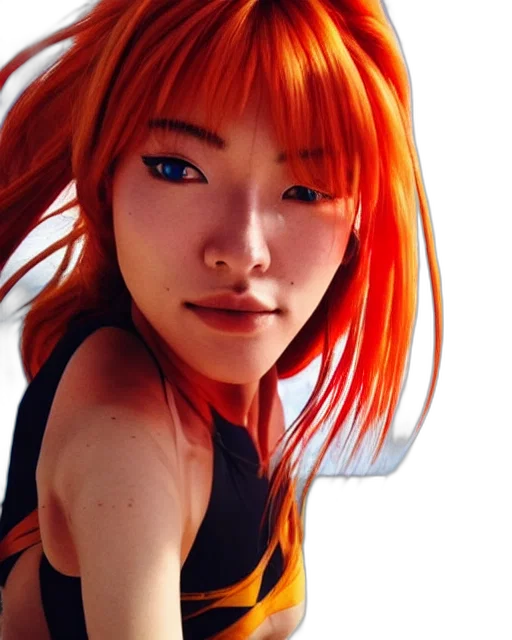 face, robot, photorealistic, cyberpunk transparent PNG cut-out