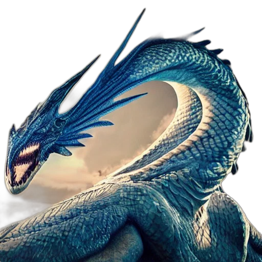 dragon, animal, creature, sword, fantasy art, 3d render, photorealistic, concept art transparent PNG cut-out