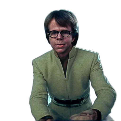 jacket, staff, robot, photorealistic transparent PNG cut-out