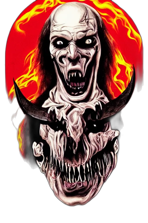 creature, mask, face, comic book art transparent PNG cut-out
