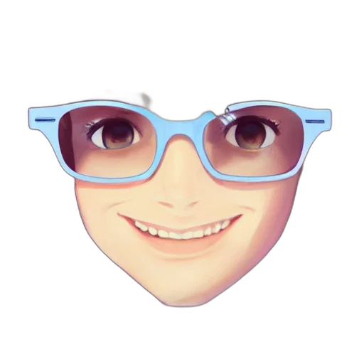 face, mask, 3d render, cartoon transparent PNG cut-out