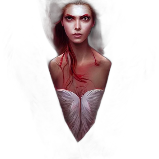 face, mask, dress, jewelry, concept art, fantasy art, photorealistic, comic book art transparent PNG cut-out