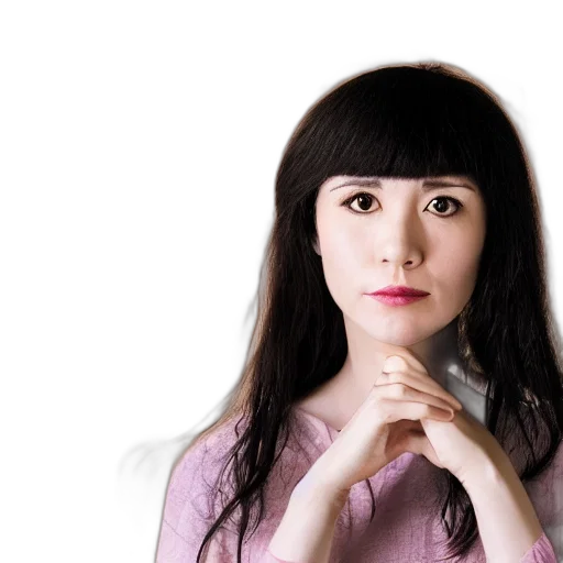 face, robot, staff, photorealistic transparent PNG cut-out