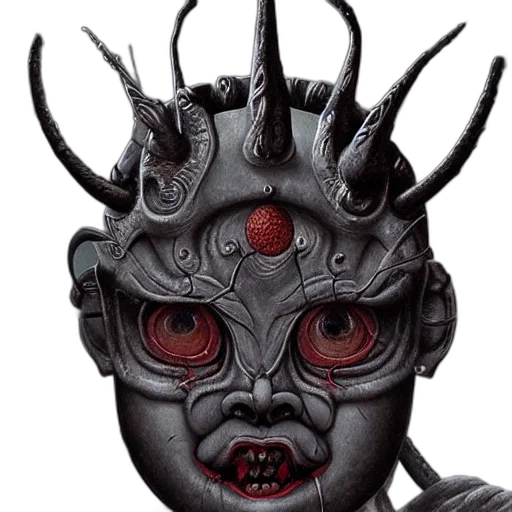 mask, face, creature, crown transparent PNG cut-out