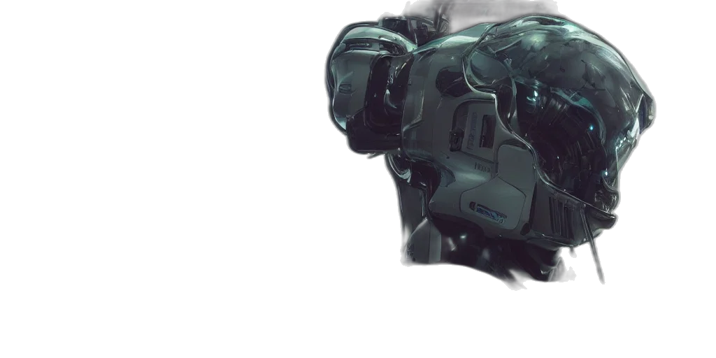 robot, weapon, mask, face transparent PNG cut-out