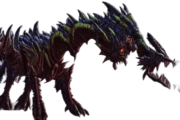 dragon, creature, animal, staff transparent PNG cut-out