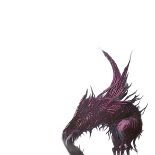 dragon, creature, mask, staff transparent PNG cut-out