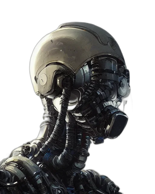 robot, mask, face, creature transparent PNG cut-out