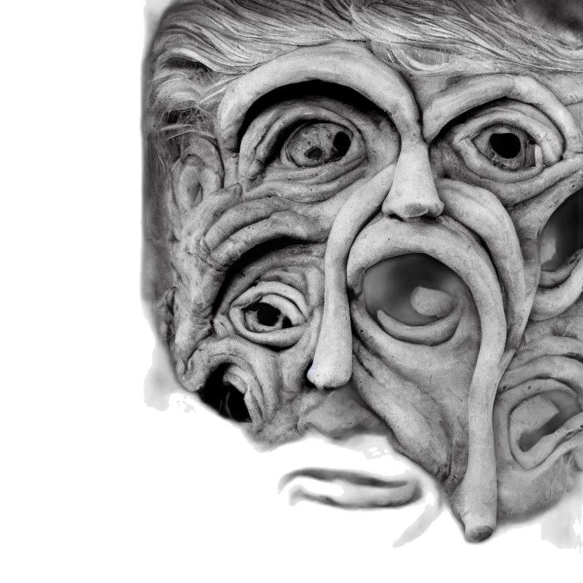 mask, face, creature, crown transparent PNG cut-out