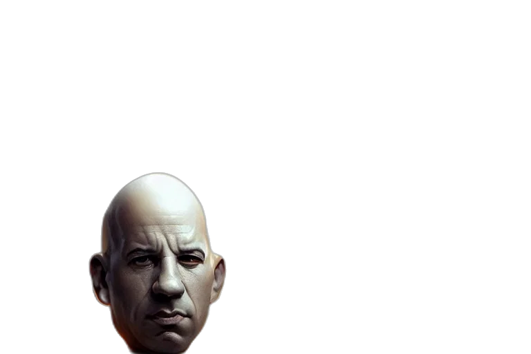 face, mask, robot, staff, concept art, photorealistic, comic book art, cyberpunk transparent PNG cut-out