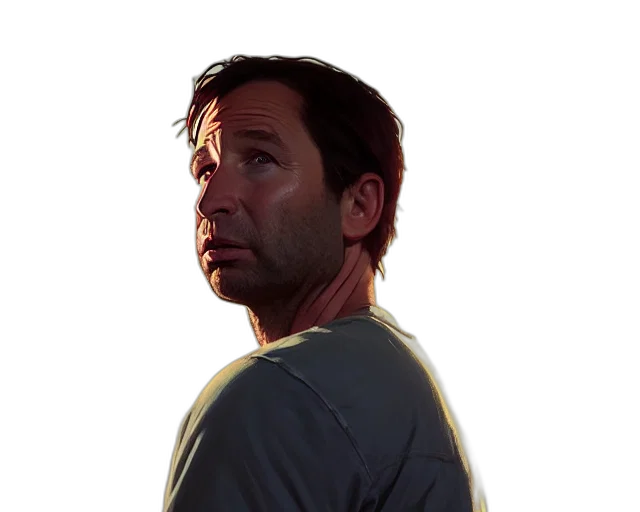 face, jacket, photorealistic, comic book art transparent PNG cut-out