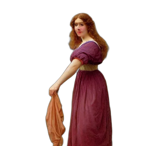 dress, staff, jewelry, hair transparent PNG cut-out