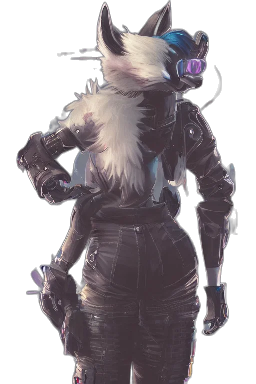 mask, robot, staff, jacket transparent PNG cut-out