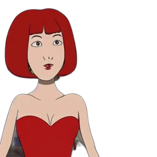 dress, cartoon, anime, comic book art transparent PNG cut-out