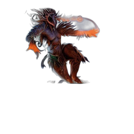 creature, dragon, animal, staff transparent PNG cut-out