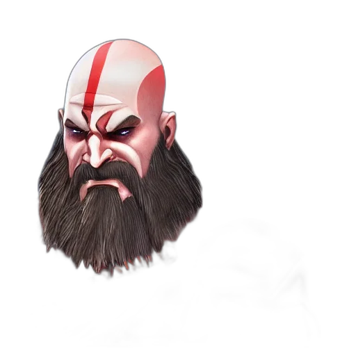 mask, face, creature, staff, concept art, fantasy art, 3d render, comic book art transparent PNG cut-out