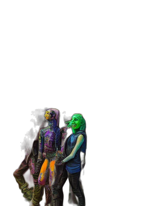 mask, robot, staff, creature transparent PNG cut-out