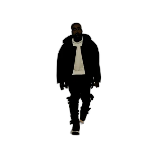 jacket, animal, creature, concept art, pixel art, 3d render, cartoon, dark transparent PNG cut-out
