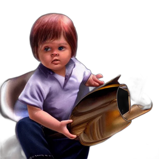 shoes, furniture, face, weapon, photorealistic, concept art, 3d render, oil painting transparent PNG cut-out