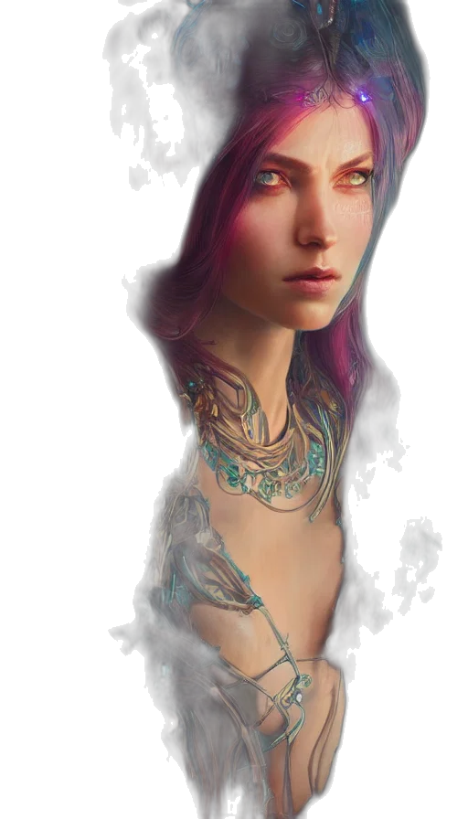 jewelry, face, dragon, robot transparent PNG cut-out