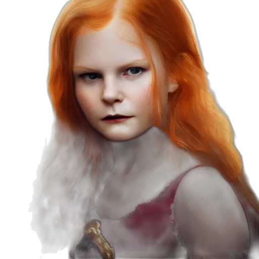 face, fantasy art, concept art, photorealistic, oil painting, red, dark, majestic transparent PNG cut-out
