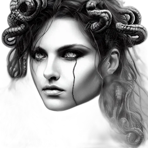 face, hair, creature, dragon transparent PNG cut-out