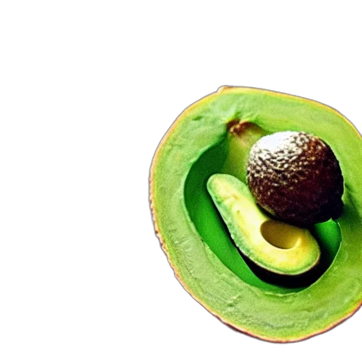food, hat, animal, crown, 3d render, photorealistic, green, avocado transparent PNG cut-out