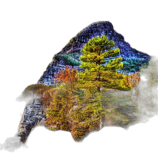 tree, hat, jacket, mask, photorealistic, concept art, pixel art, fantasy art transparent PNG cut-out